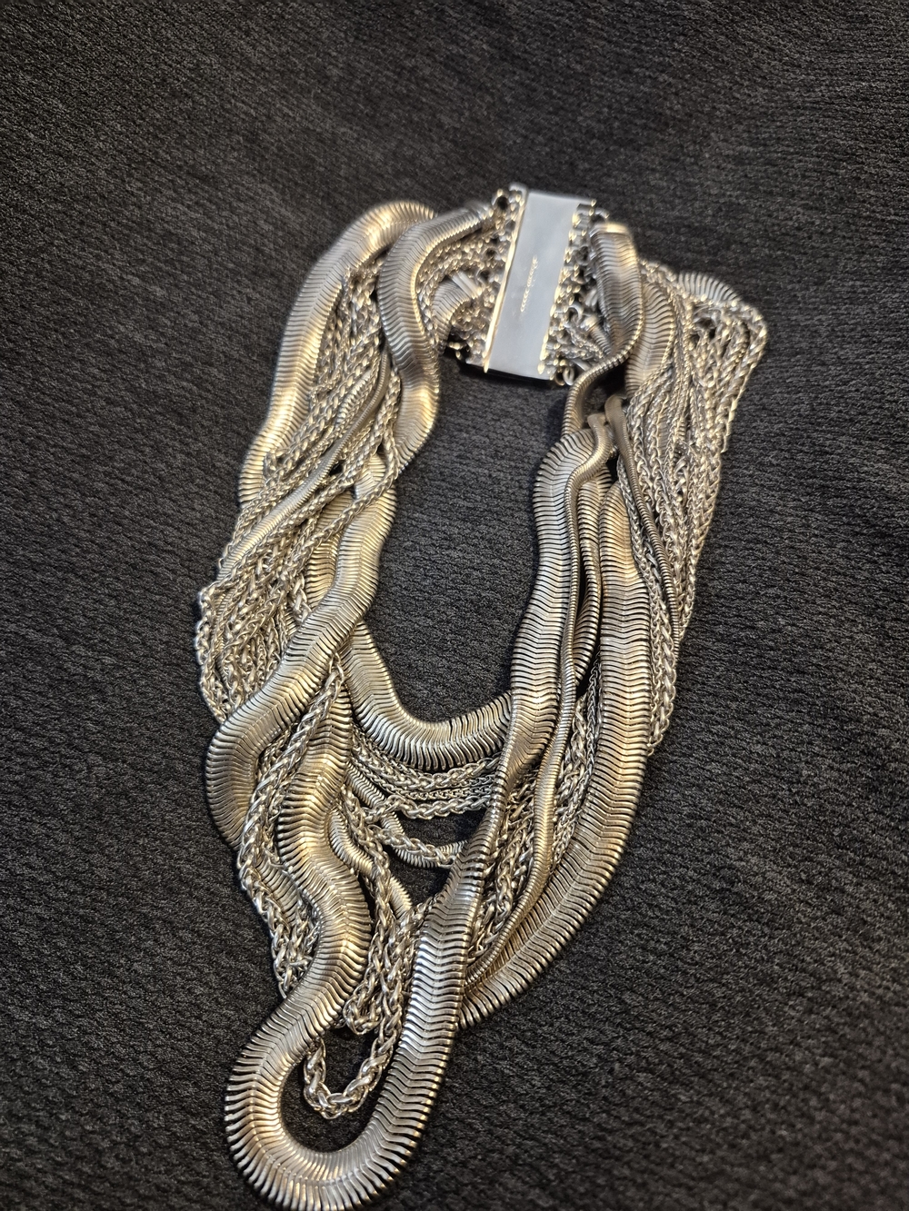 Kendra Scott Multi-Strand Silver Statement Necklace